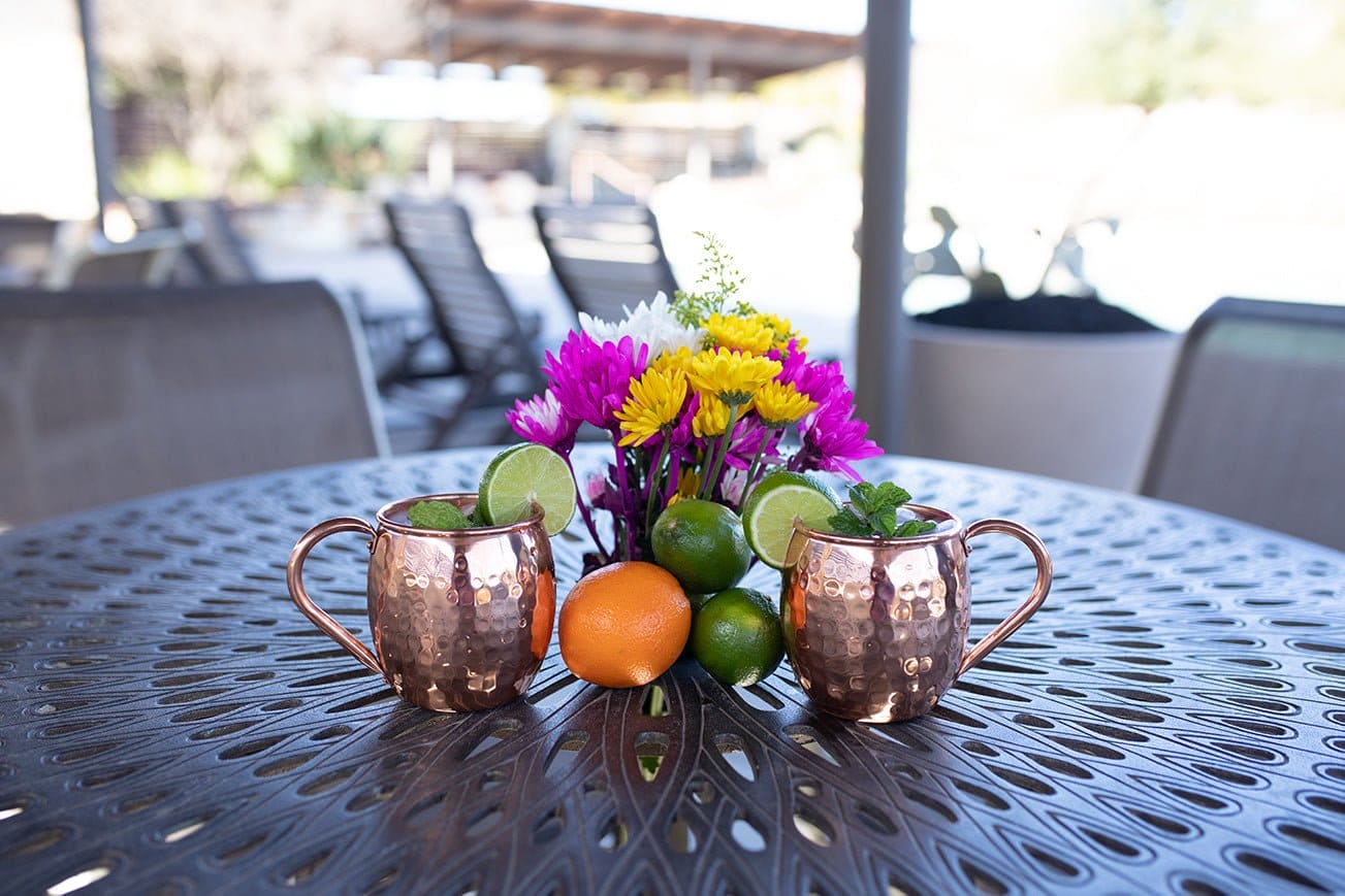 Barrel Hammered Mug Set of 2 | Each Mug Holds 16oz