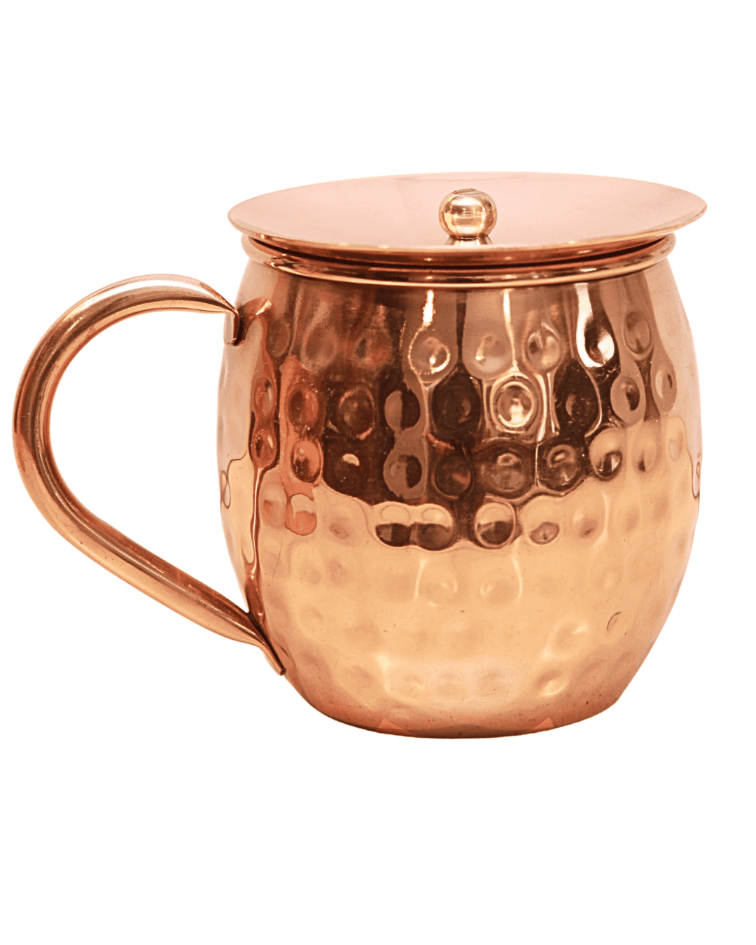 Signature Barreled Hammered Copper Mug Set | 16 oz