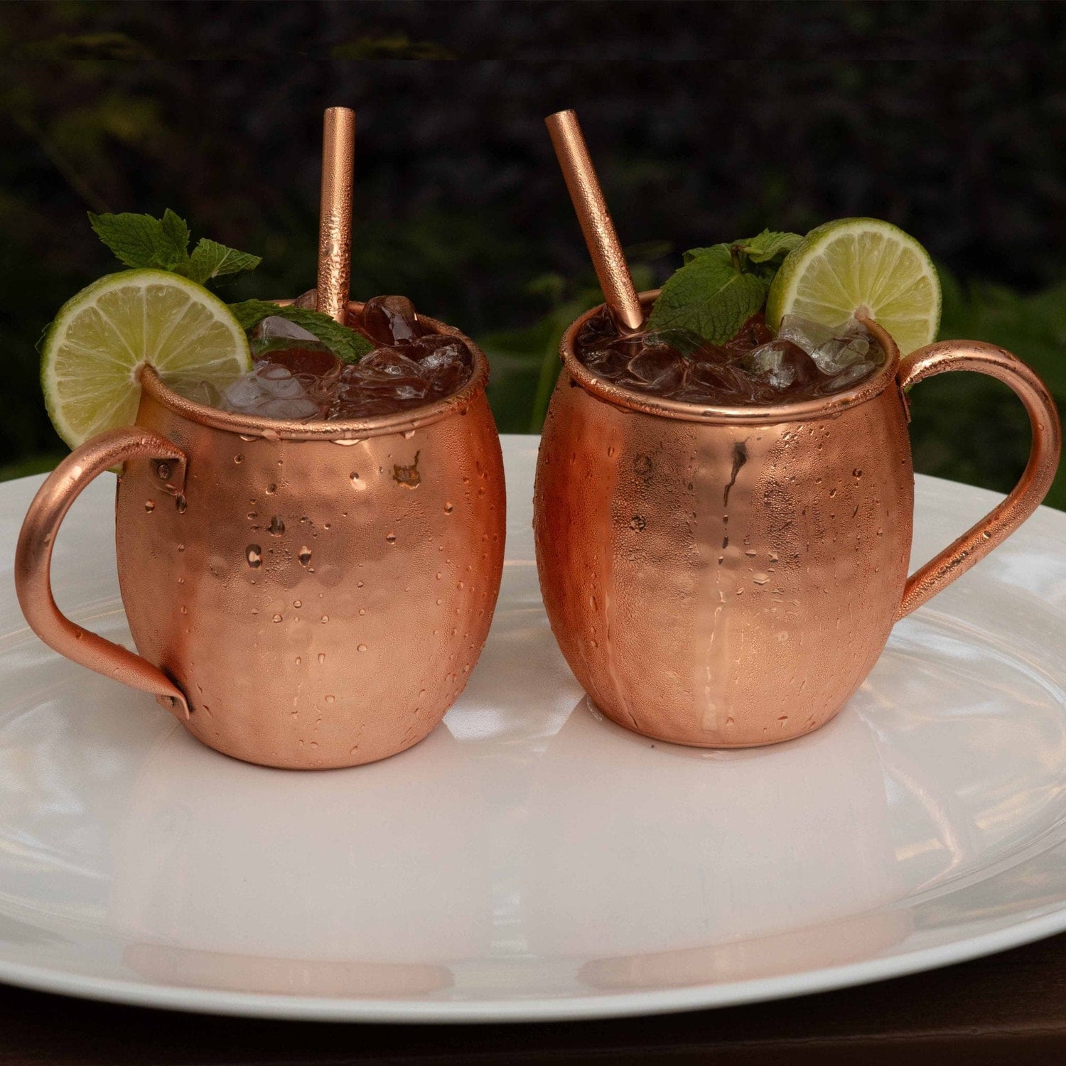 Barrel Hammered Mug Set of 2 | Each Mug Holds 16oz