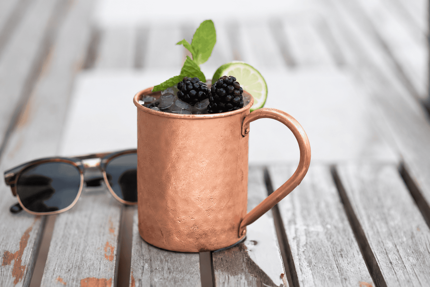 Tall Hammered Style Mug | 16oz
