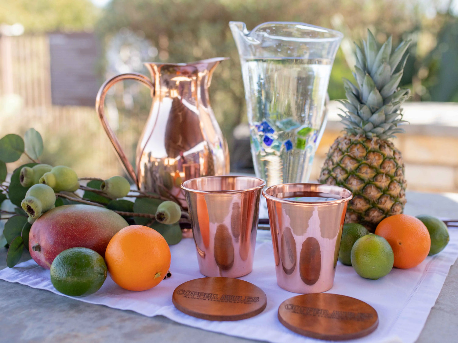Copper Pitcher with PerfectFit Lid  | Holds 70 oz