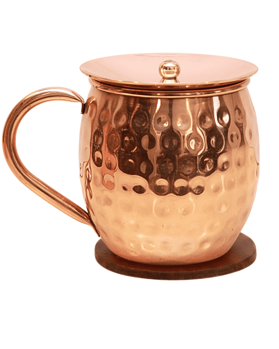 Signature Barreled Hammered Copper Mug Set | 16 oz