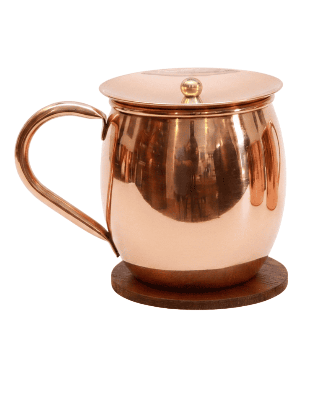Signature Barreled Smooth Copper Mug Set | 16 oz