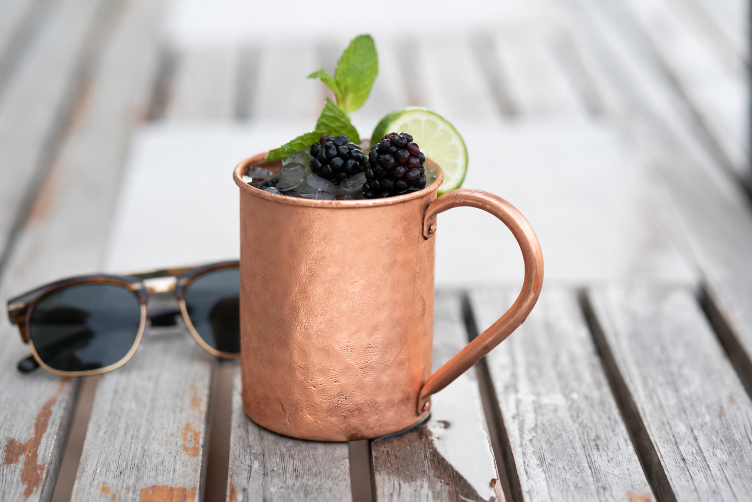 Tall Hammered Style Mug | 16oz
