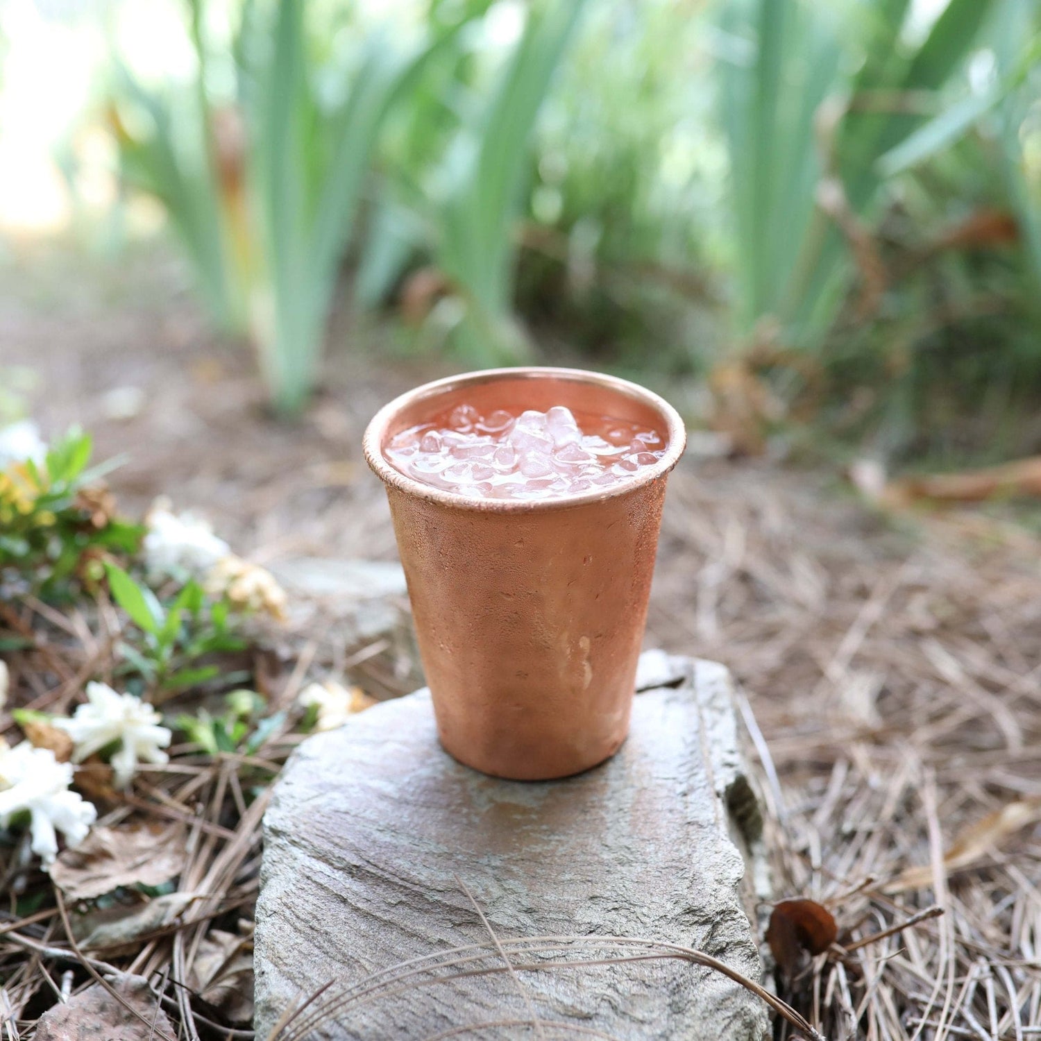 Hand Hammered Copper Tumbler | 14oz