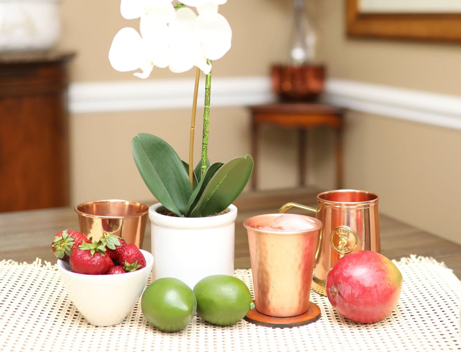 Hand Hammered Copper Tumbler | 14oz