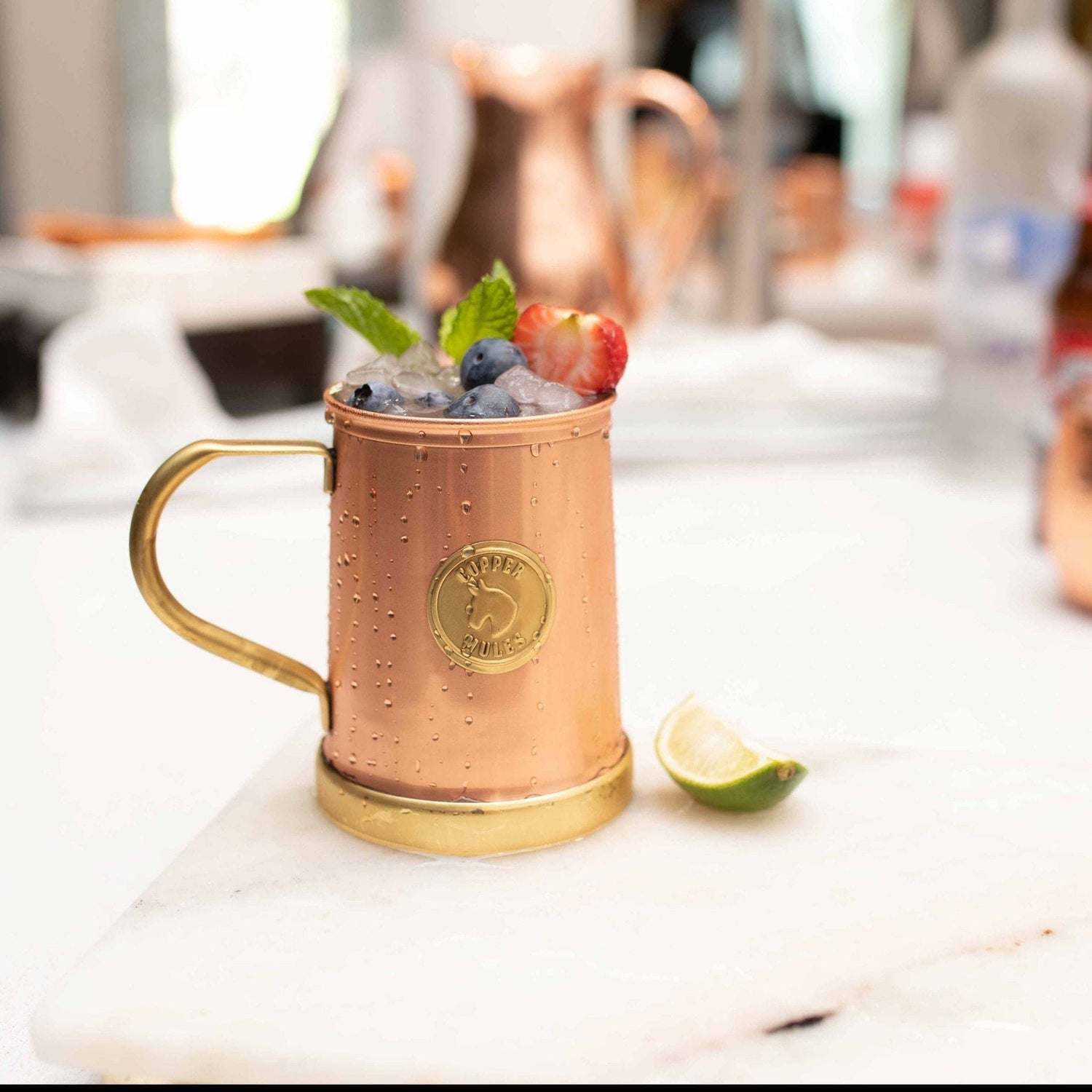 The Finest HandCrafted Copper Mug Ever Made | Patented Design | 18oz