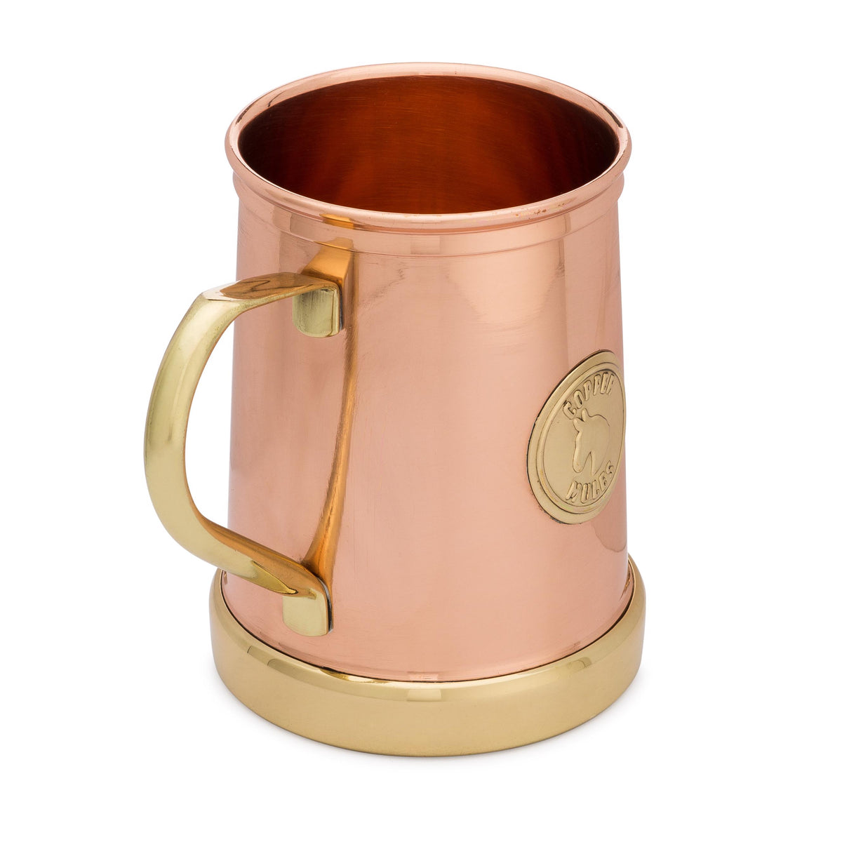 Original Hammered: 16oz Copper Moscow Mule Mug with Brass Handle by Copper  Mug Co.