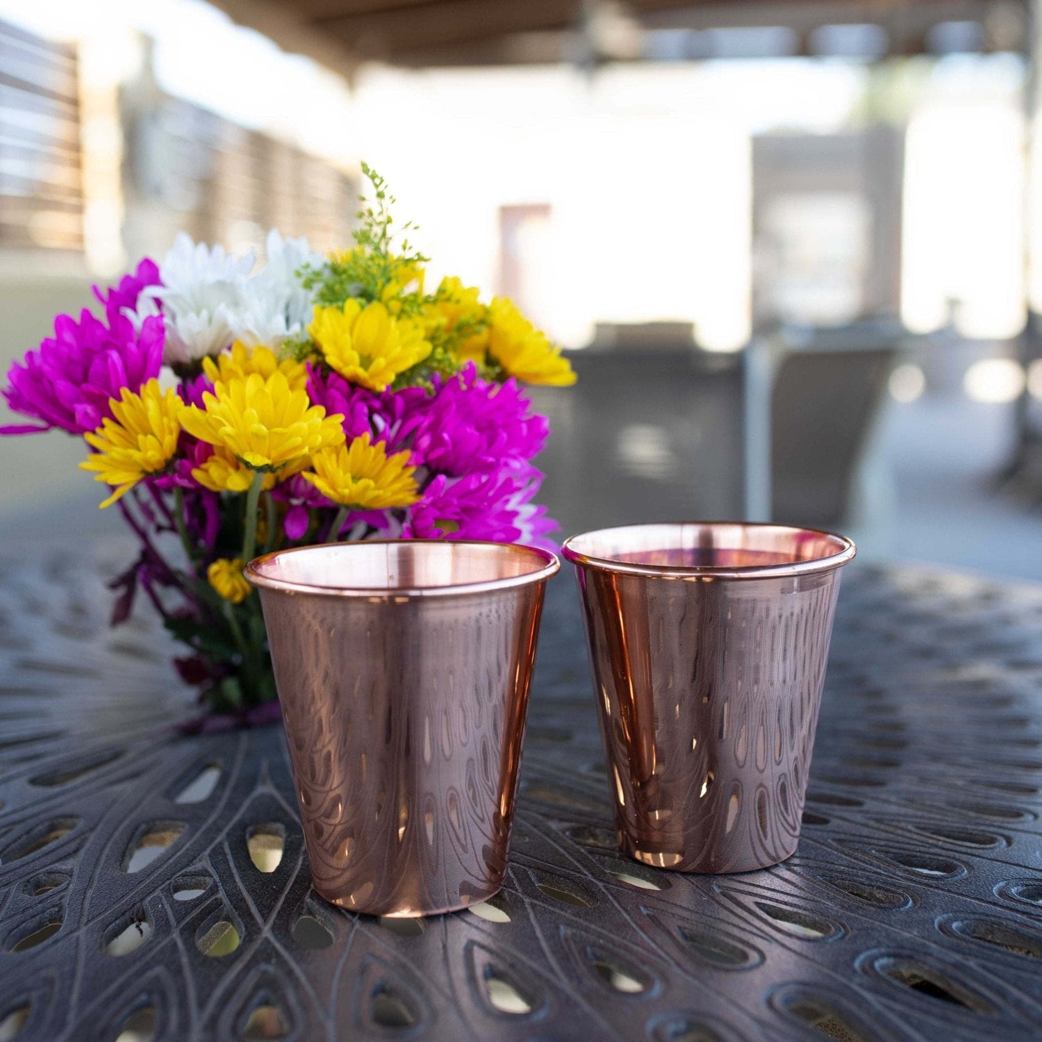 Smooth Tumbler Set of 2 | Extra Thick Copper | Each Hold 14oz