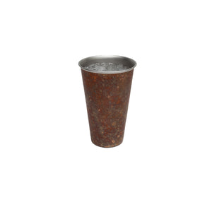 The TEXAS Tumbler by Copper Mules | SUPER TOUGH | Very Cool Color Morphing Exterior made of Raw Copper will Patina creating AWESOME earth tones as used | Stainless Steel Interior for easy care | You will instantly FEEL the quality | 24oz capacity