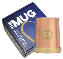 Load image into Gallery viewer, The Finest HandCrafted Copper Mug Ever Made | Patented Design | 335grams Empty | Holds 18oz