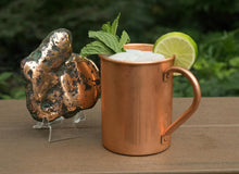 Load image into Gallery viewer, Moscow Mule Copper Mugs Set by Copper Mules – HandCrafted - Smooth Finish - Classic Riveted Handles – Holds 16oz